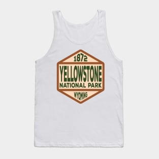 Yellowstone National Park Wyoming badge Tank Top